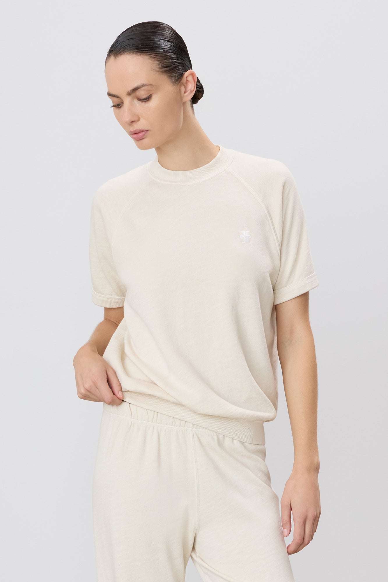 SHORT SLEEVE RAGLAN SWEATSHIRT - ETERNE