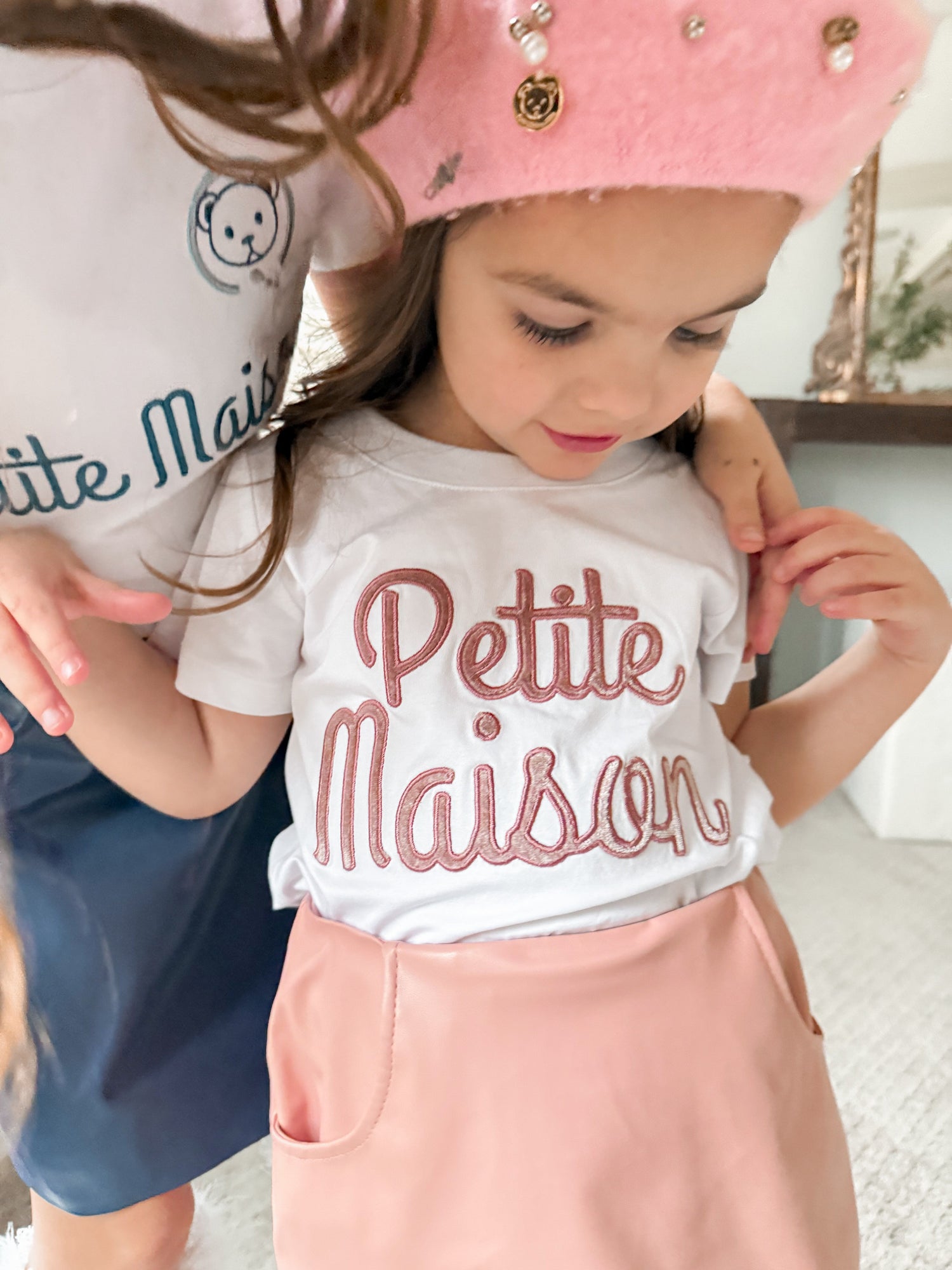 Baby Girls | Petite Maison Logo Pima Cotton T-Shirt | Pink