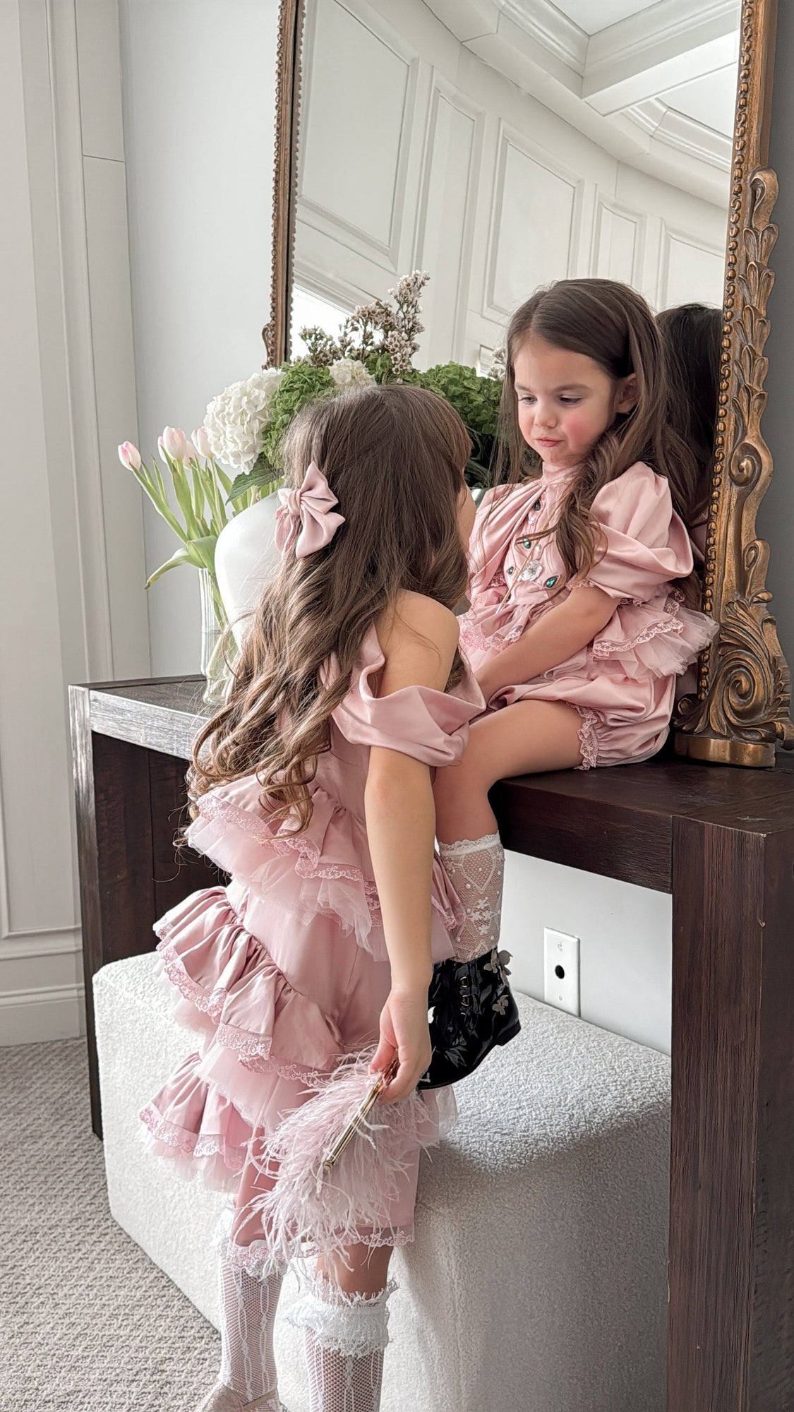 Baby Girls | Satin Ballerina Dress | Pink