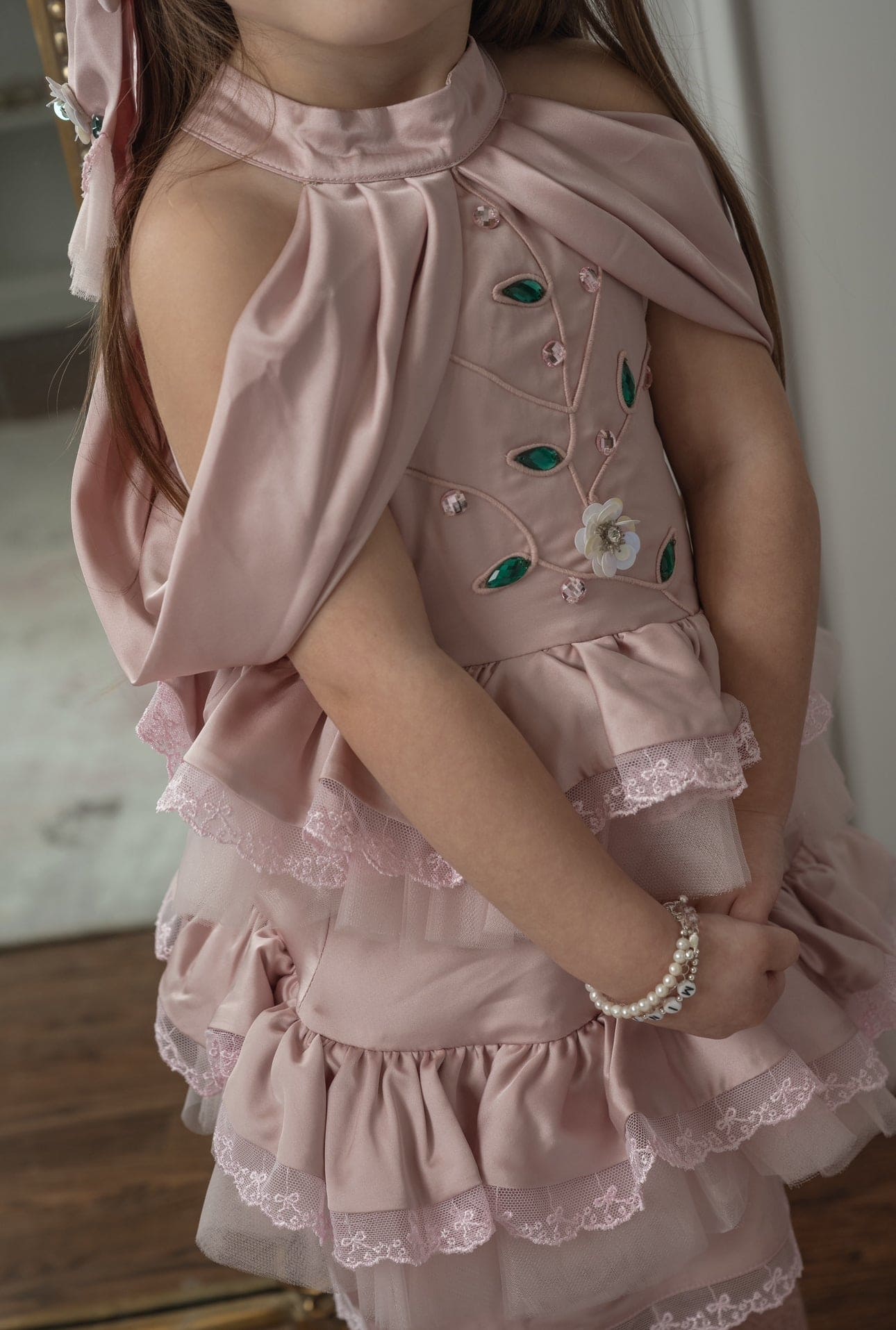 Baby Girls | Satin Ballerina Dress | Pink
