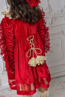 Baby Girls | Victoria Velvet Dress | Red