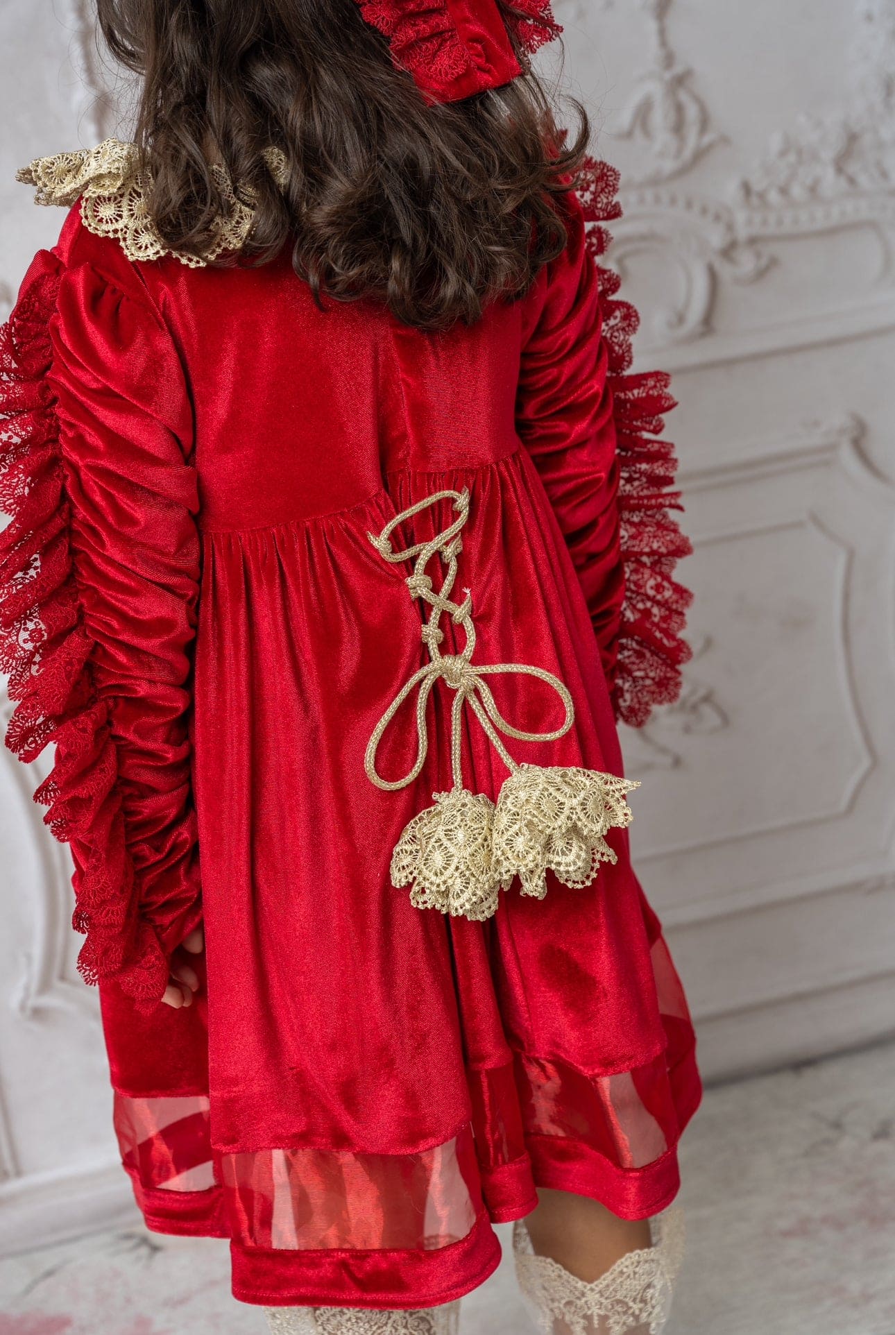 Baby Girls | Victoria Velvet Dress | Red
