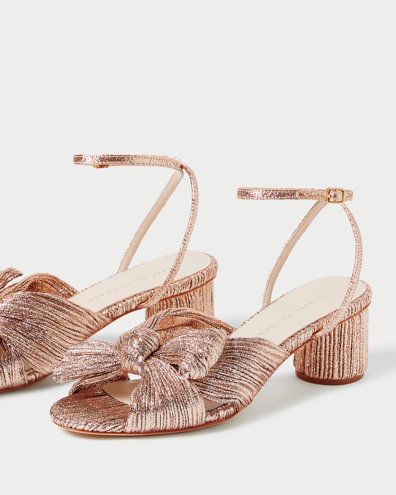 Dahlia Pleated Bow Heel | Dune
