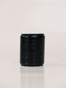 Tall Black Croco Cuff | Black Croco