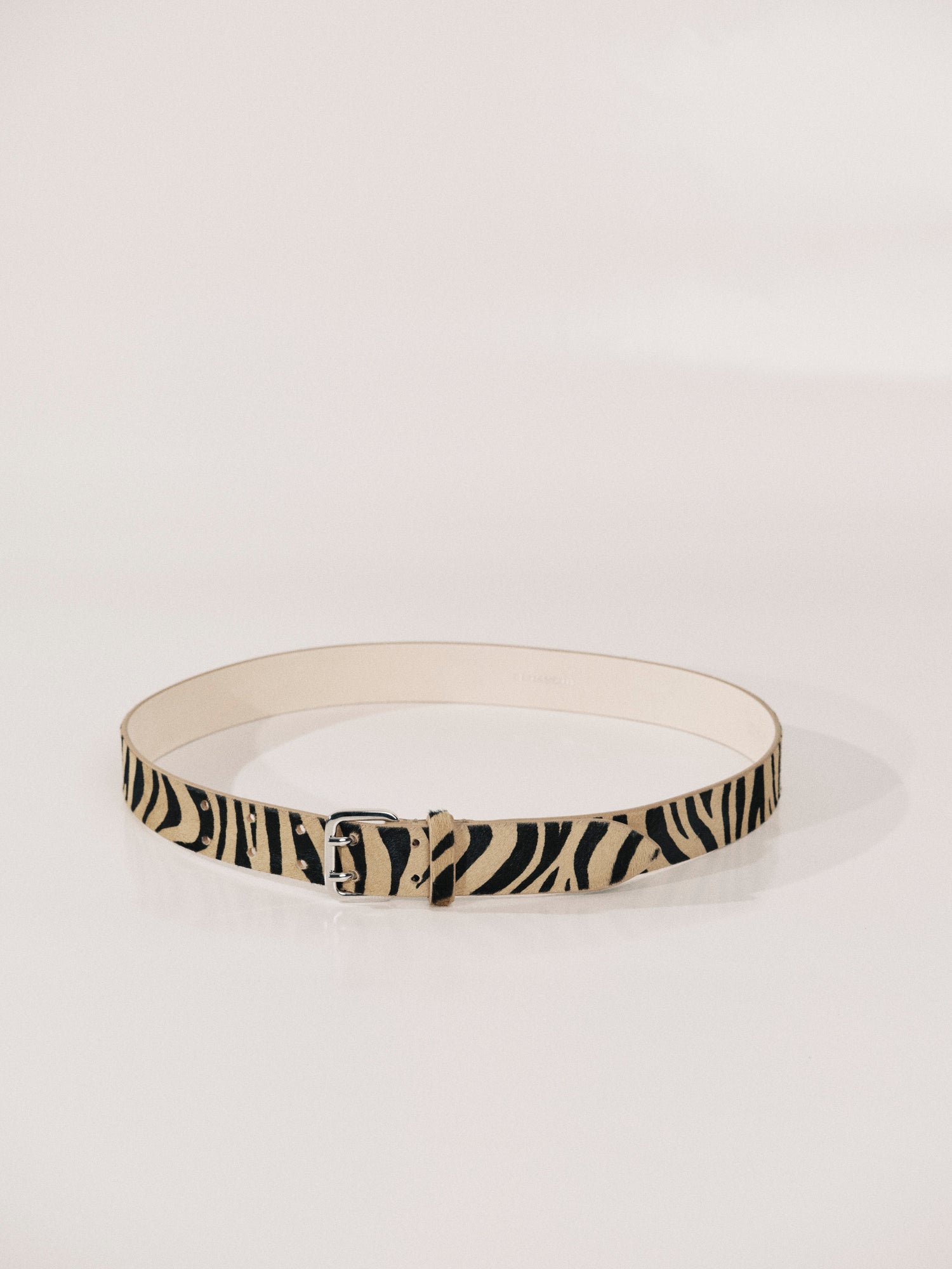 Mini Hutch Animal Belt | Zebra & Silver