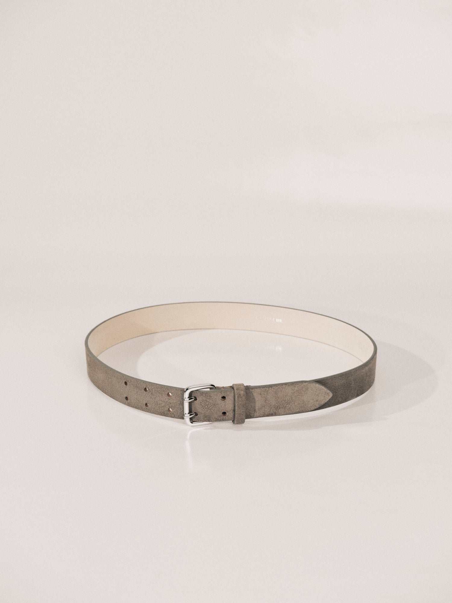 Mini Hutch Suede Light Belt | Grey & Silver