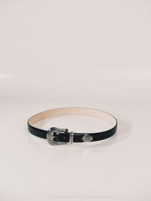 Western Belt | Black & Silver
