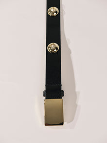 Cassia Belt | Black & 24K Gold