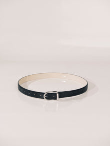 Mija Belt | Lizard Navy & Silver