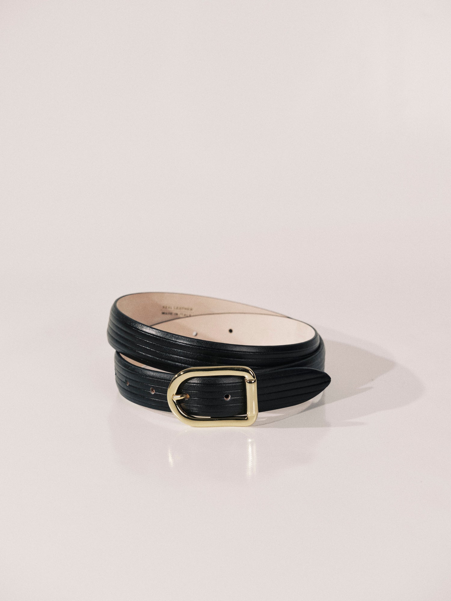 Mija Leather Corduroy Black Gold | Black Leather Corduroy & 24K Gold