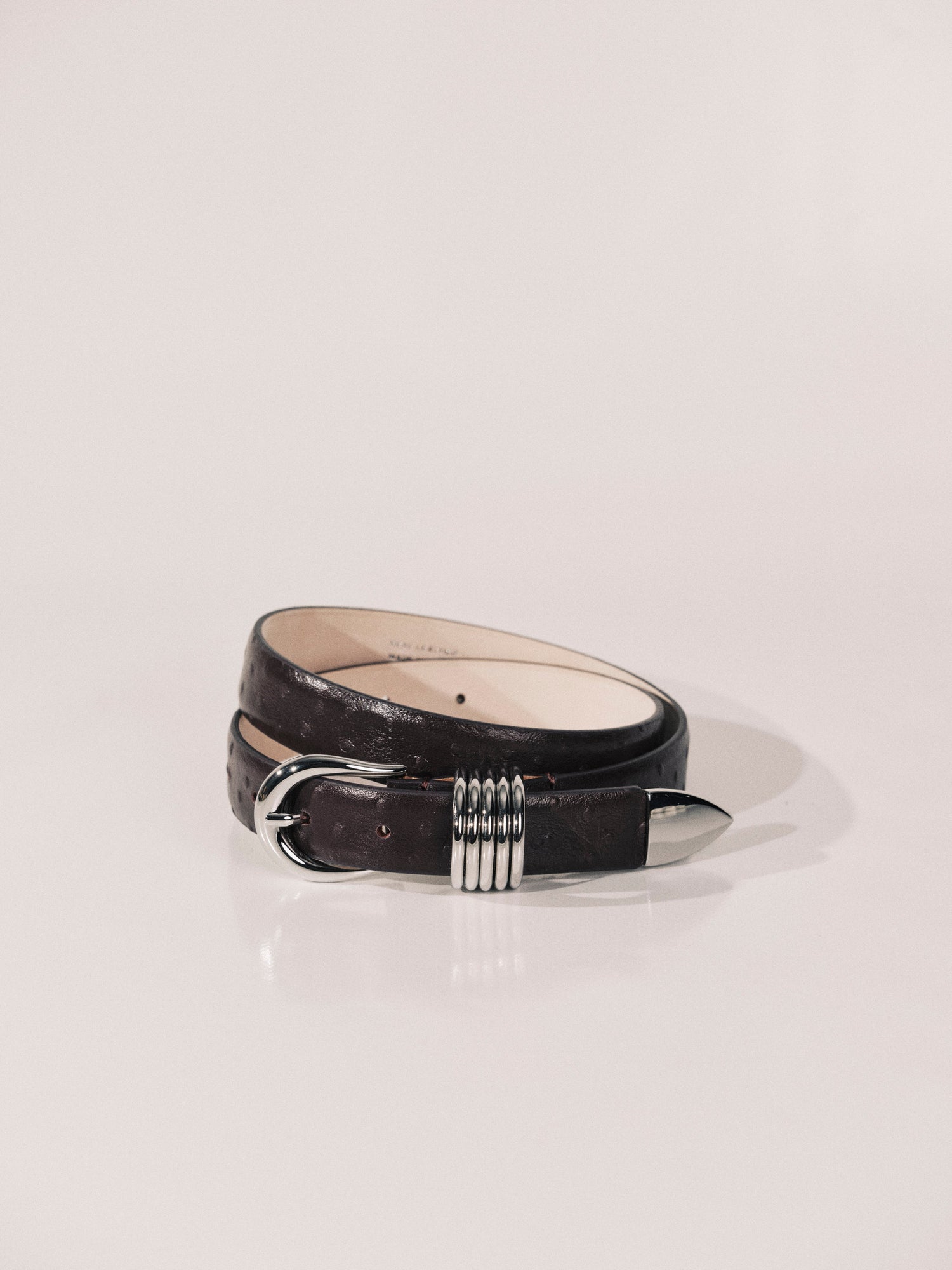 Hollyhock Dark Brown Eel Silver | Dark Brown Eel & Silver