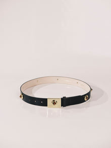 Medora Belt | Black & Tiger'S Eye Gold