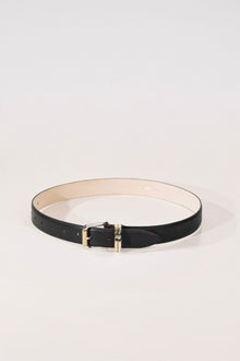 Alegra Wide Belt | Black & 24K Gold & Silver