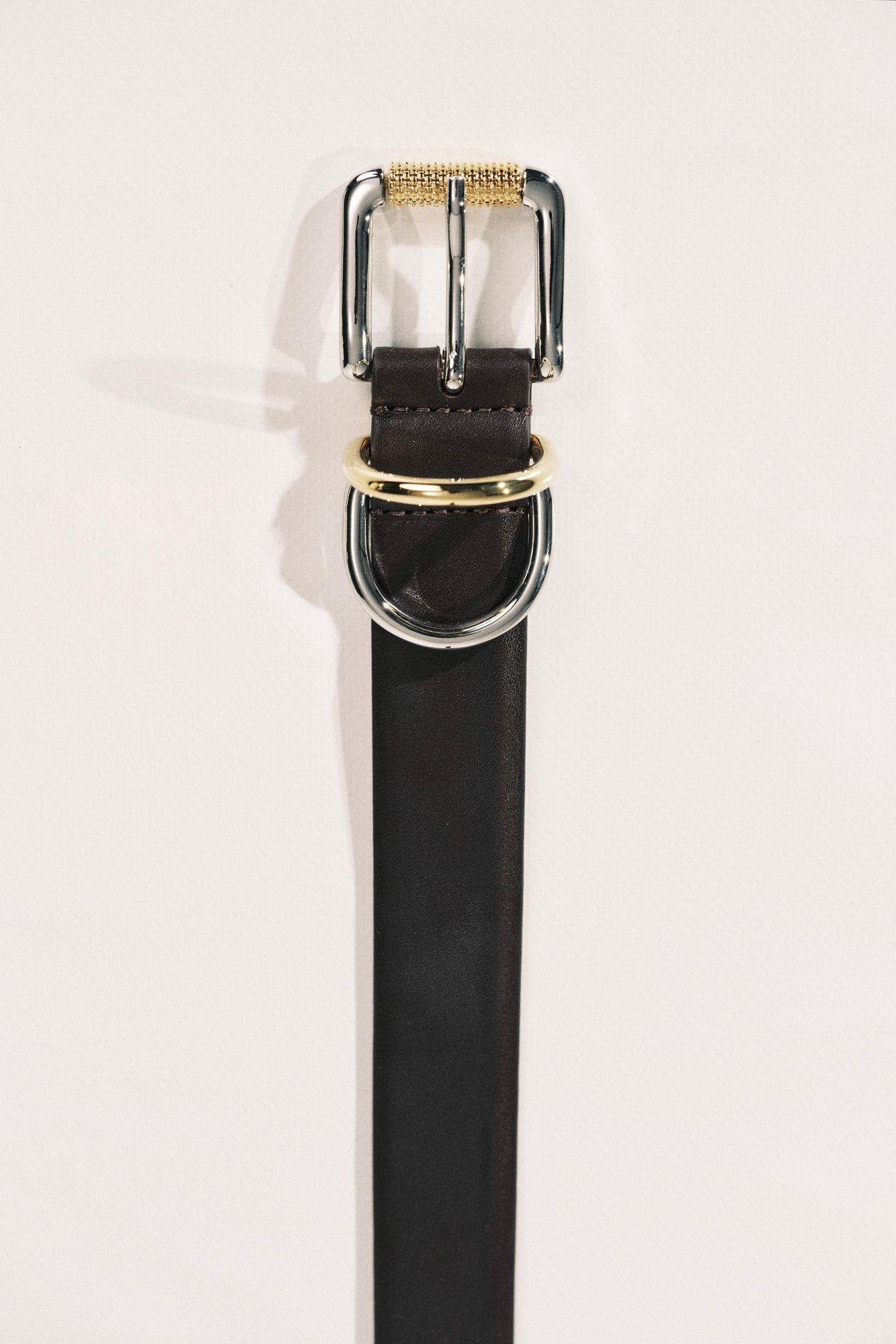 Alegra Wide Belt | Black & 24K Gold & Silver