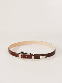 Colette Belt | Mahogany & Pale Gold