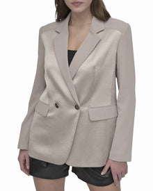 DKNY | Womens | Open Back Blazer | Purple