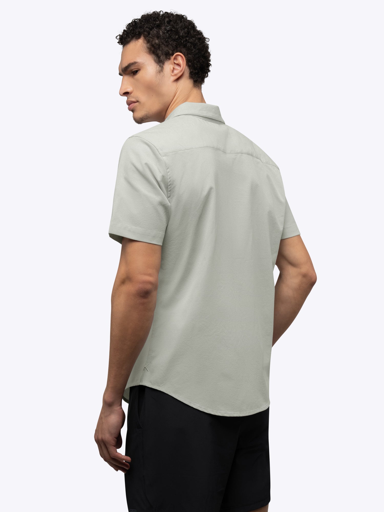 Mens | Crossover Button Up | Signature Fit | Mourning Dove