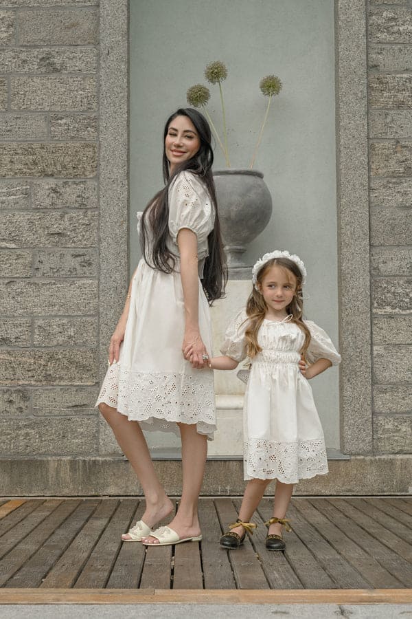 Baby Girls | Blanca Cotton Dress | White
