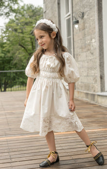 Baby Girls | Blanca Cotton Dress | White