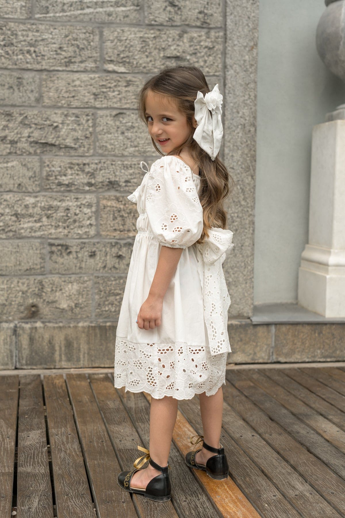 Baby Girls | Blanca Cotton Dress | White