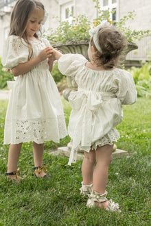Baby Girls | Blanca Cotton Romper | White
