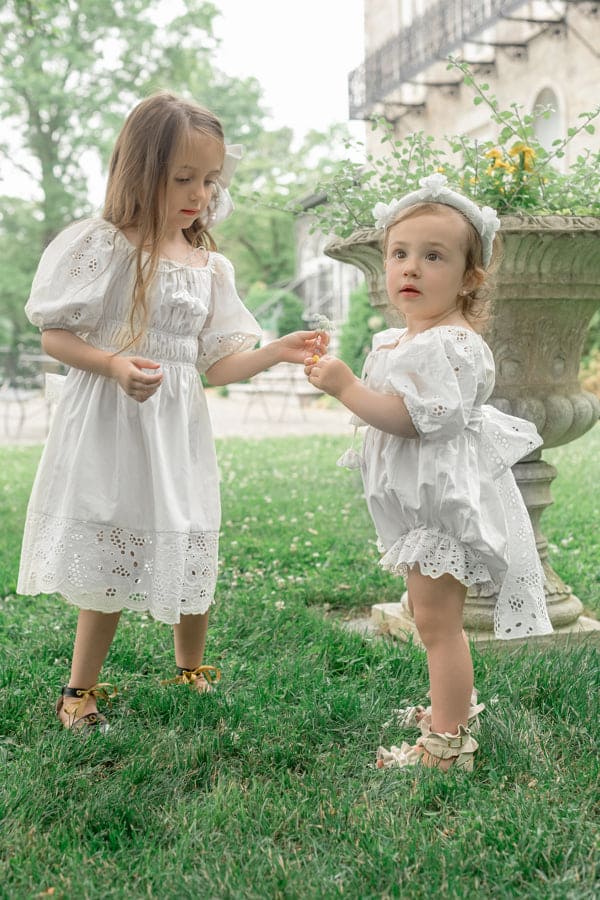 Baby Girls | Blanca Cotton Dress | White