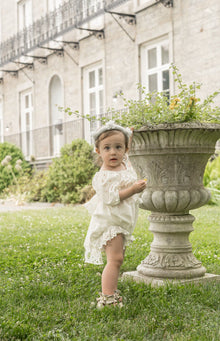 Baby Girls | Blanca Cotton Romper | White