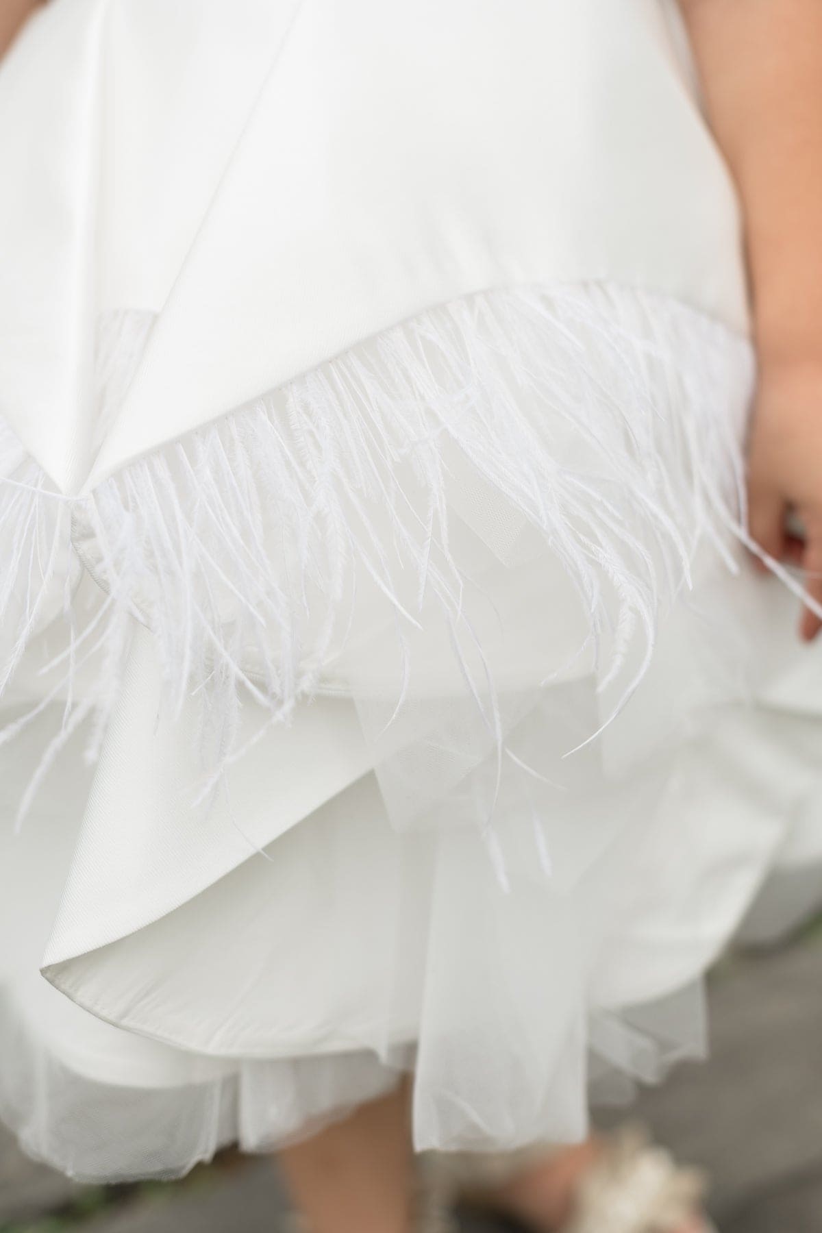 Baby Girls | Constanza Ceremony Dress with Bow | White & Champagne