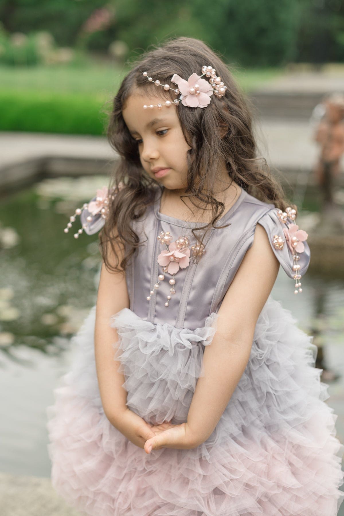 Baby Girls | Mia and Ombré Cupcake Tulle Dress | Grey & Pink