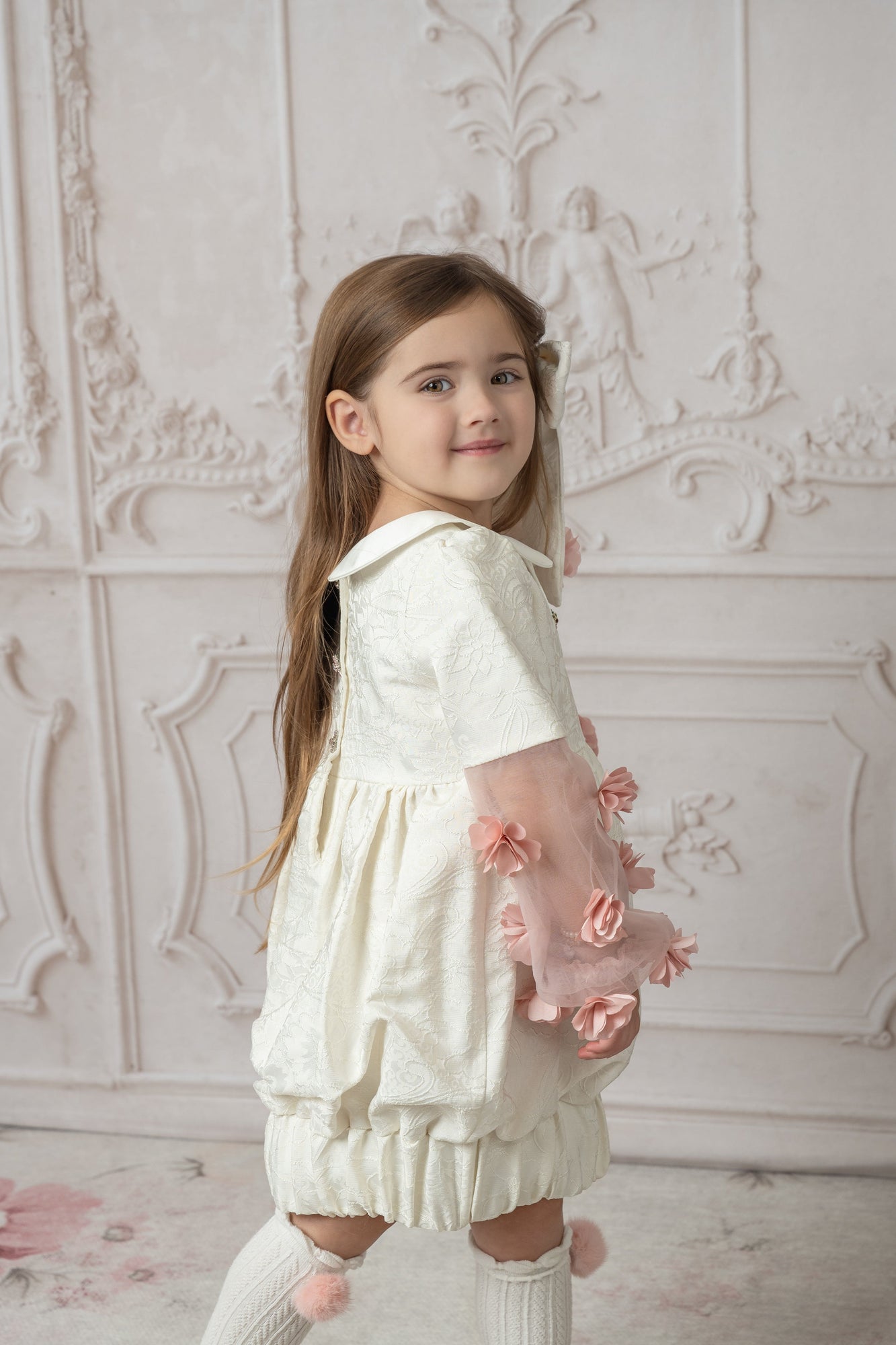 Baby Girls | Cherry Blossom Dress | Beige