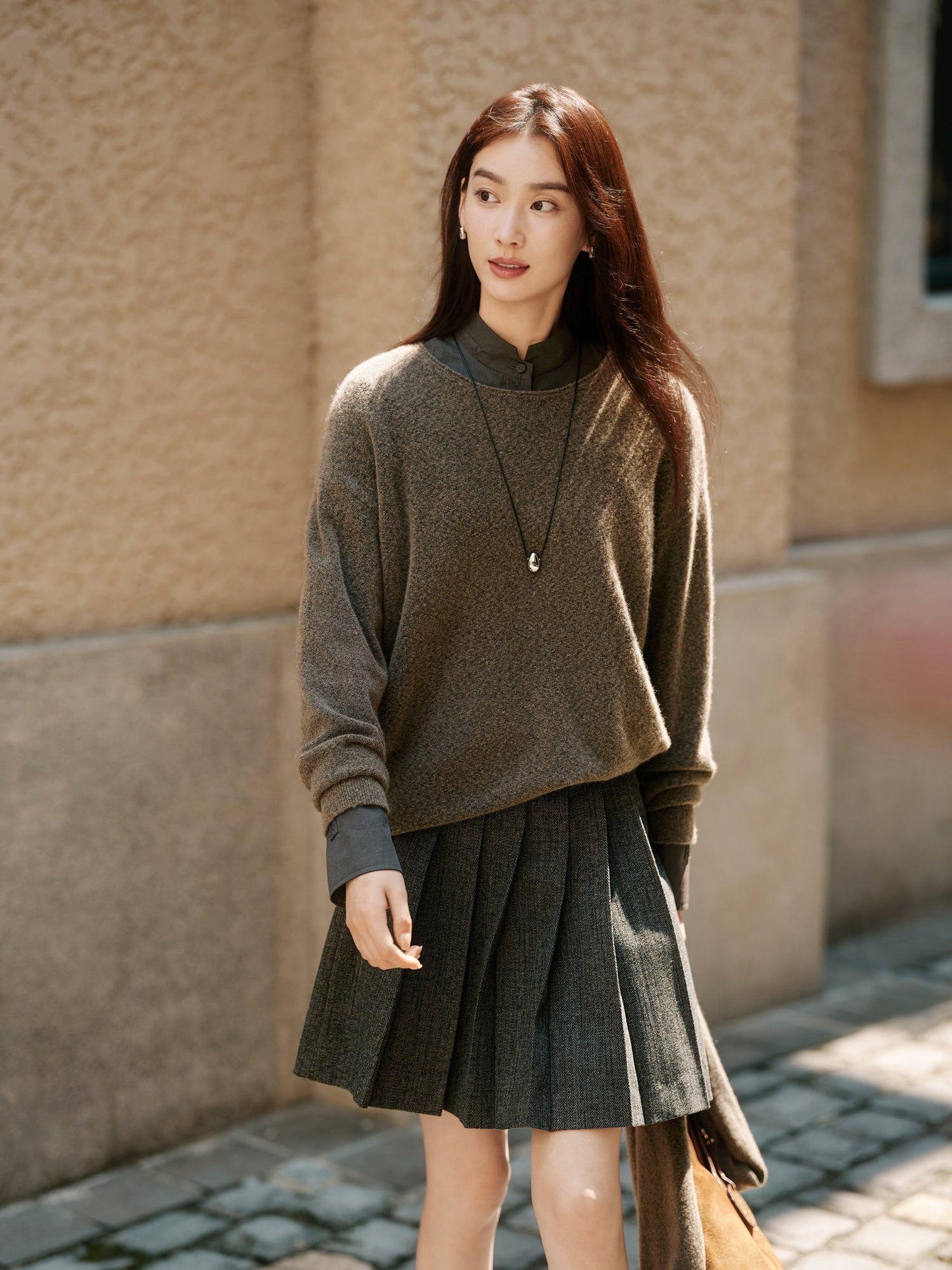 Yak Wool Relaxed-Fit Sweater | Camel