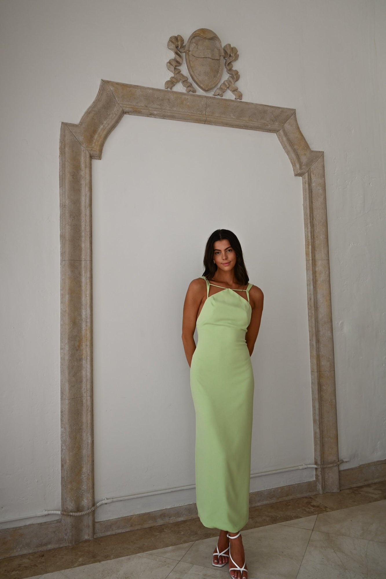 Remington Dress | Pea Green