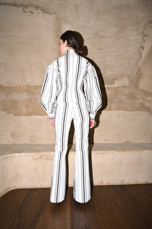 Mindy Cotton Jacket | Offwhite Striped