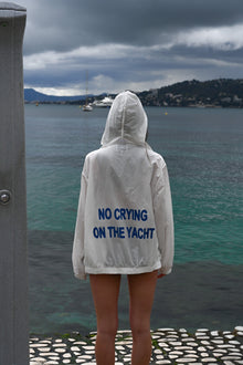 No Crying Windbreaker | White