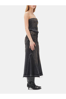 Denim Top | Washed Black/Black
