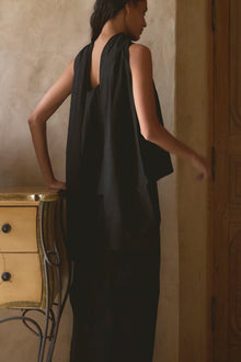 Aya | Dominika Drape Scarf-Neck Blouse in Size Small