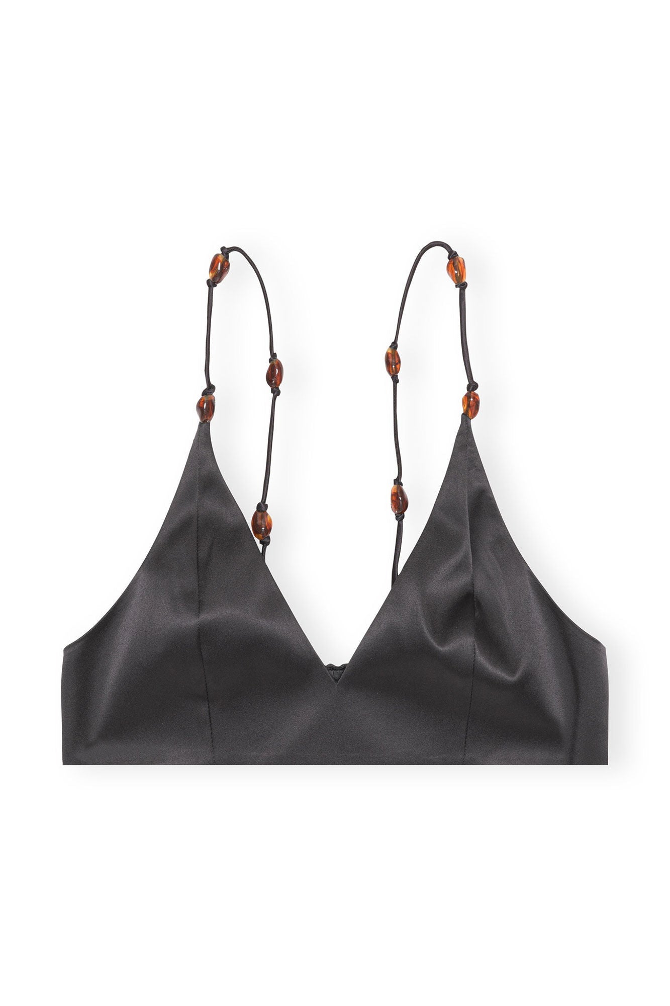 Double Satin Top | Black