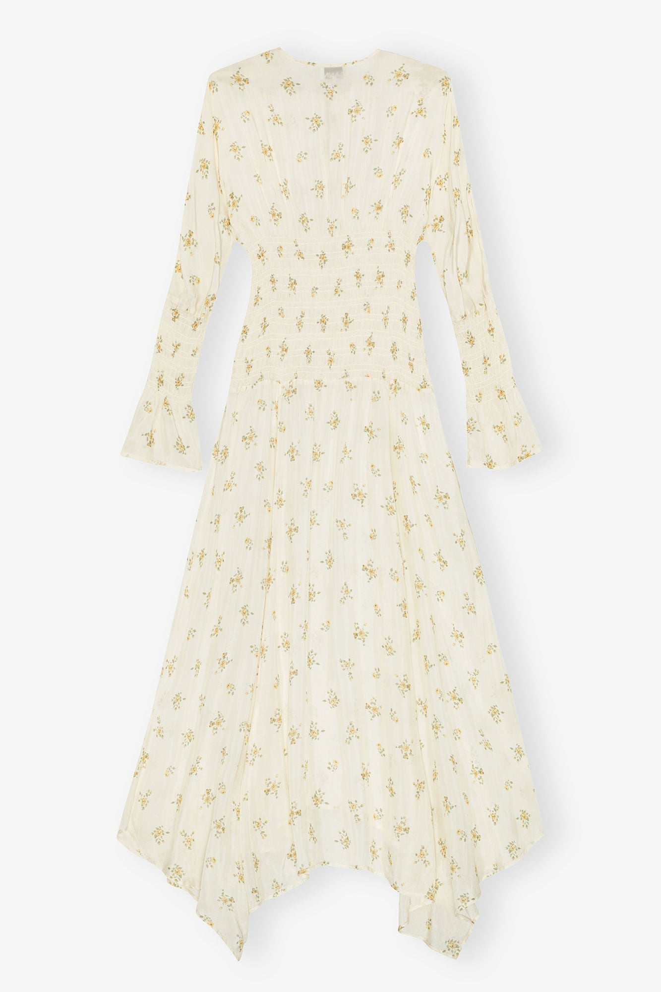 Dress in Printed Viscose | Antique White