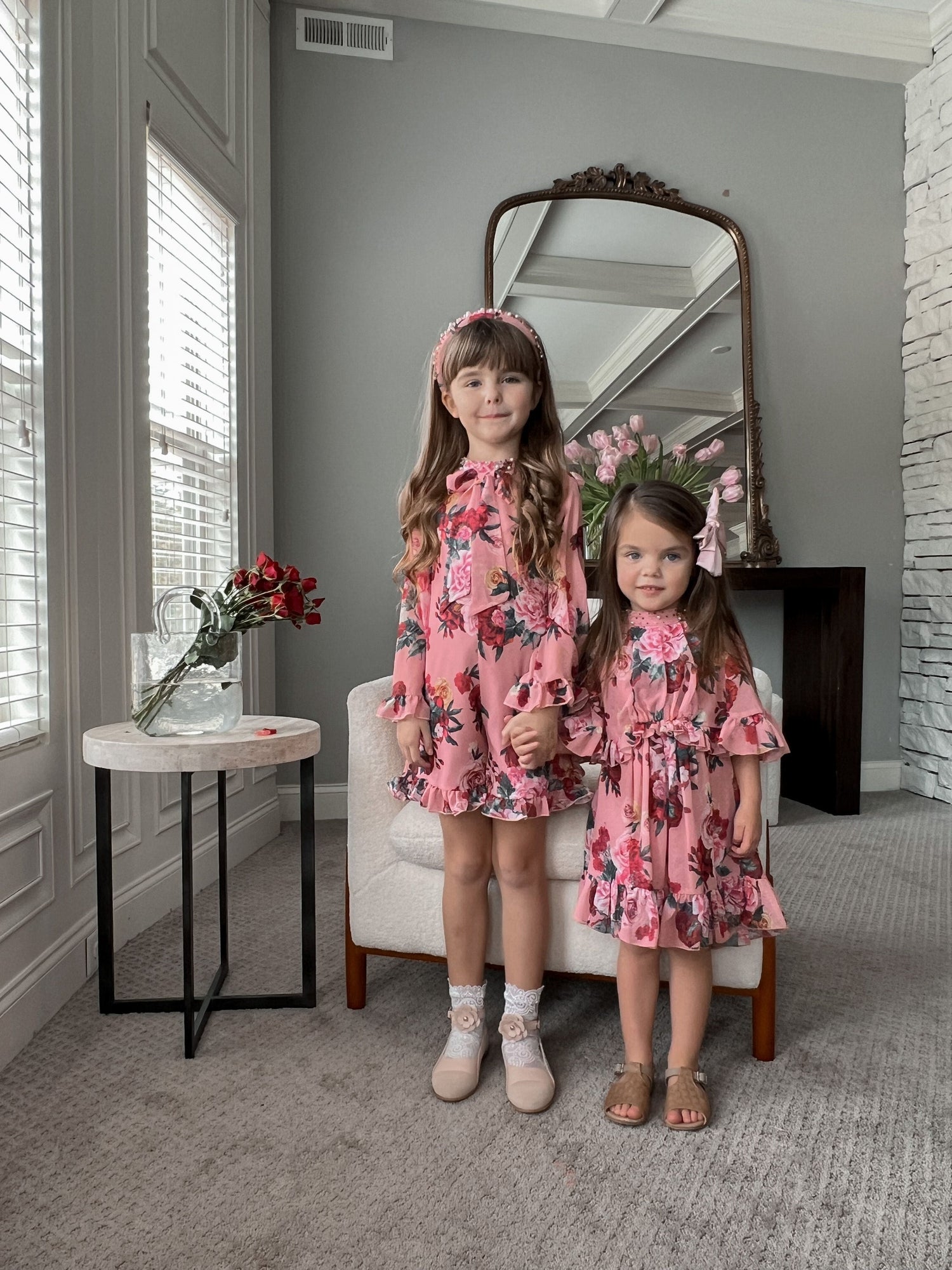 Baby Girls | Flora Flower Print Dress | Pink