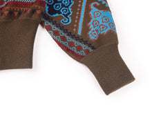 High-waisted Hooded Sweatshirt | Brown