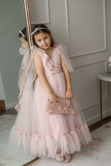 Girls | Camila Tulle Gown | Light Pink