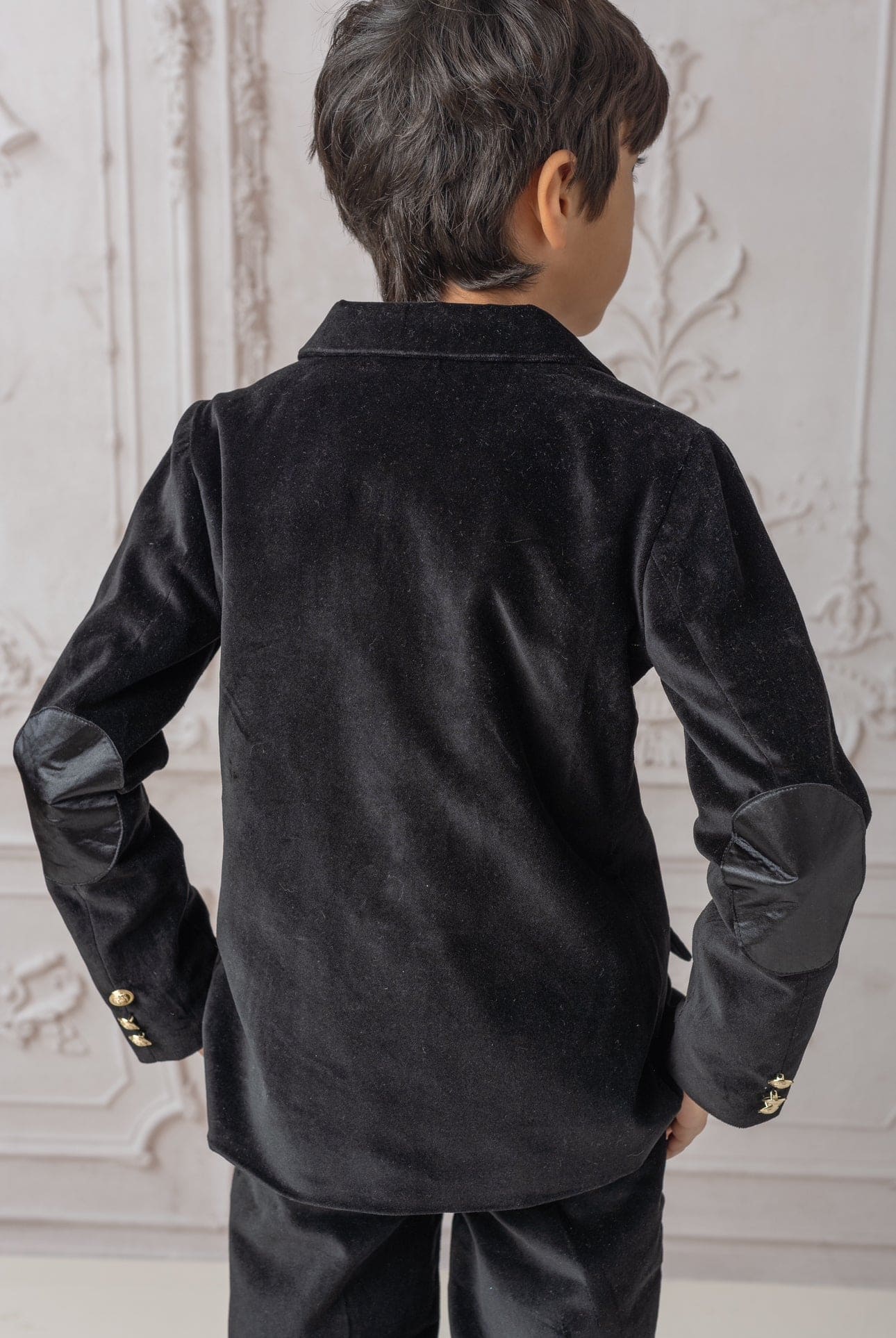 Baby Boys | Charlie Velour Boy's Blazer | Black