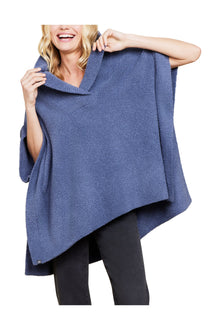 Womens | Cozychic Shawl Collar Poncho | Tidewater