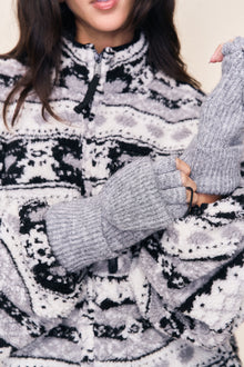 Womens | Knit Mittens | Heather Grey