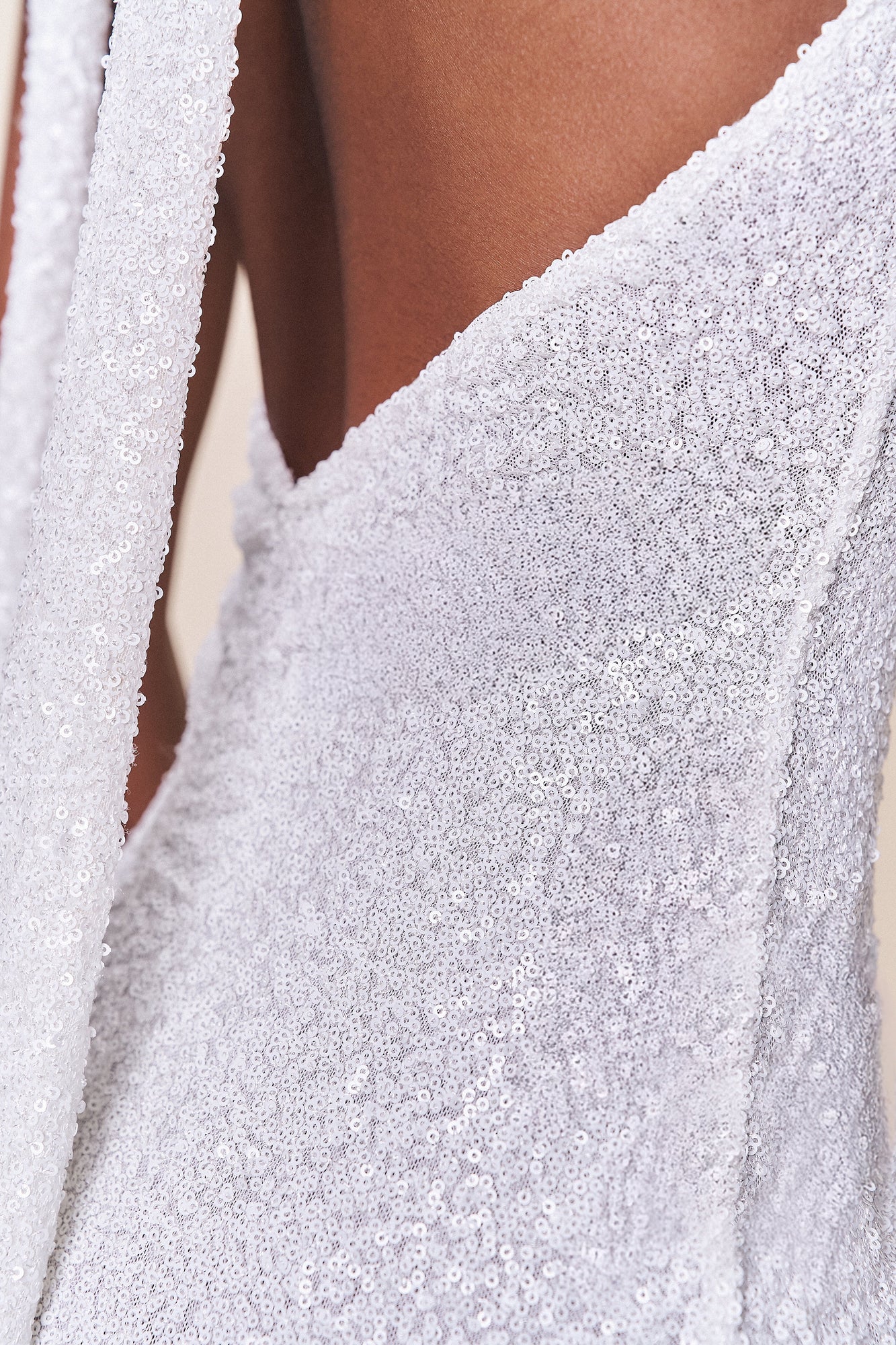 Womens | Siena Sequin Maxi Dress | Ivory