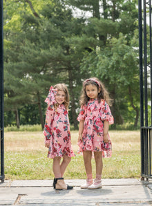 Girls | Flora Flower Print Jumpsuit | Pink