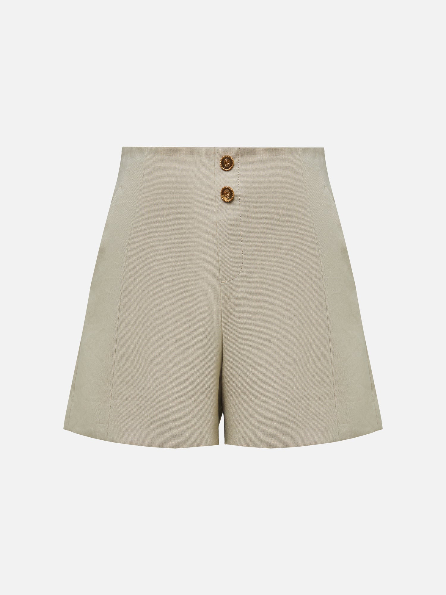 Pleated Shorts | Khaki