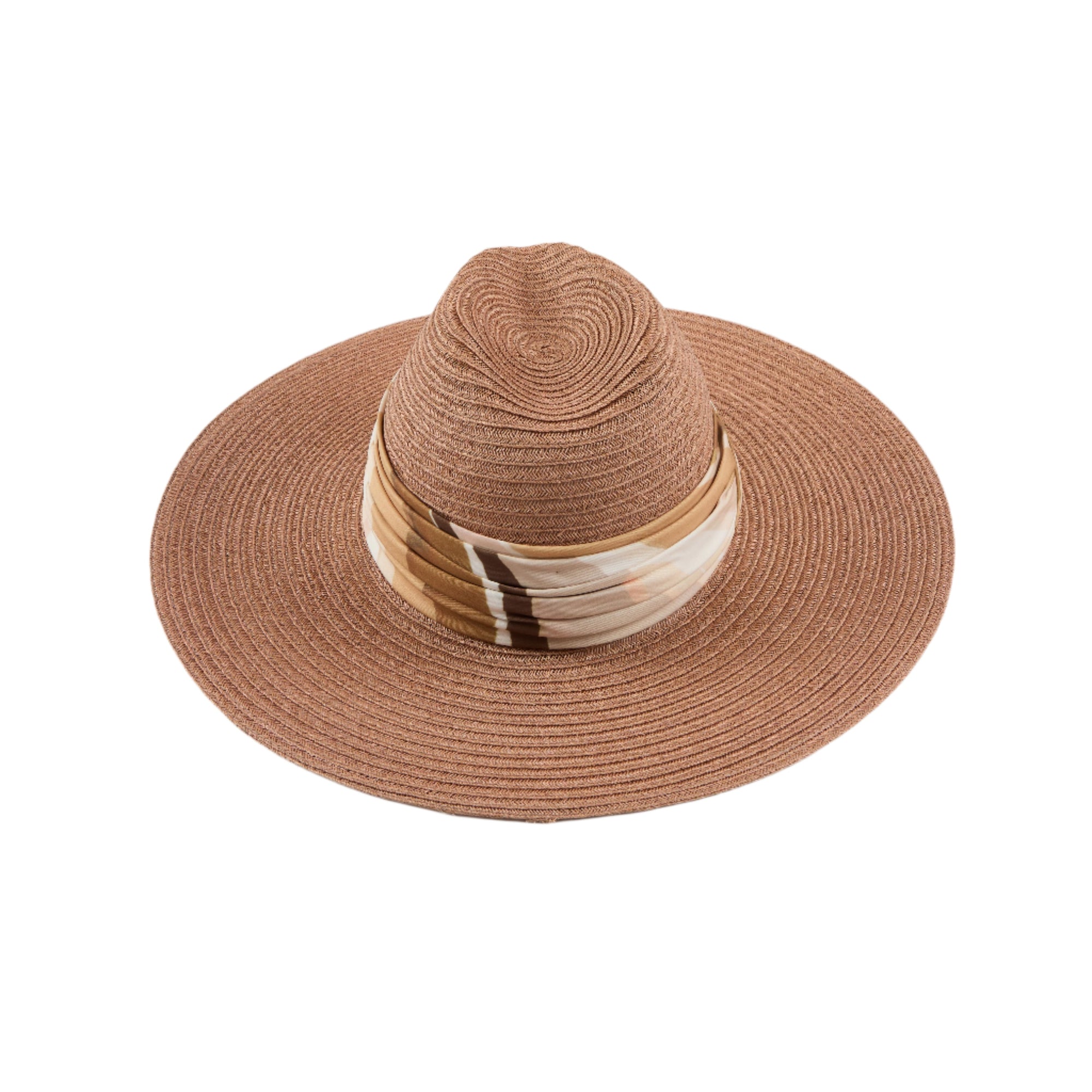 Emmanuelle Vented Hemp Packable Fedora | Fawn