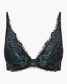 Black Bra - Encantata Padded Plunge Bra
