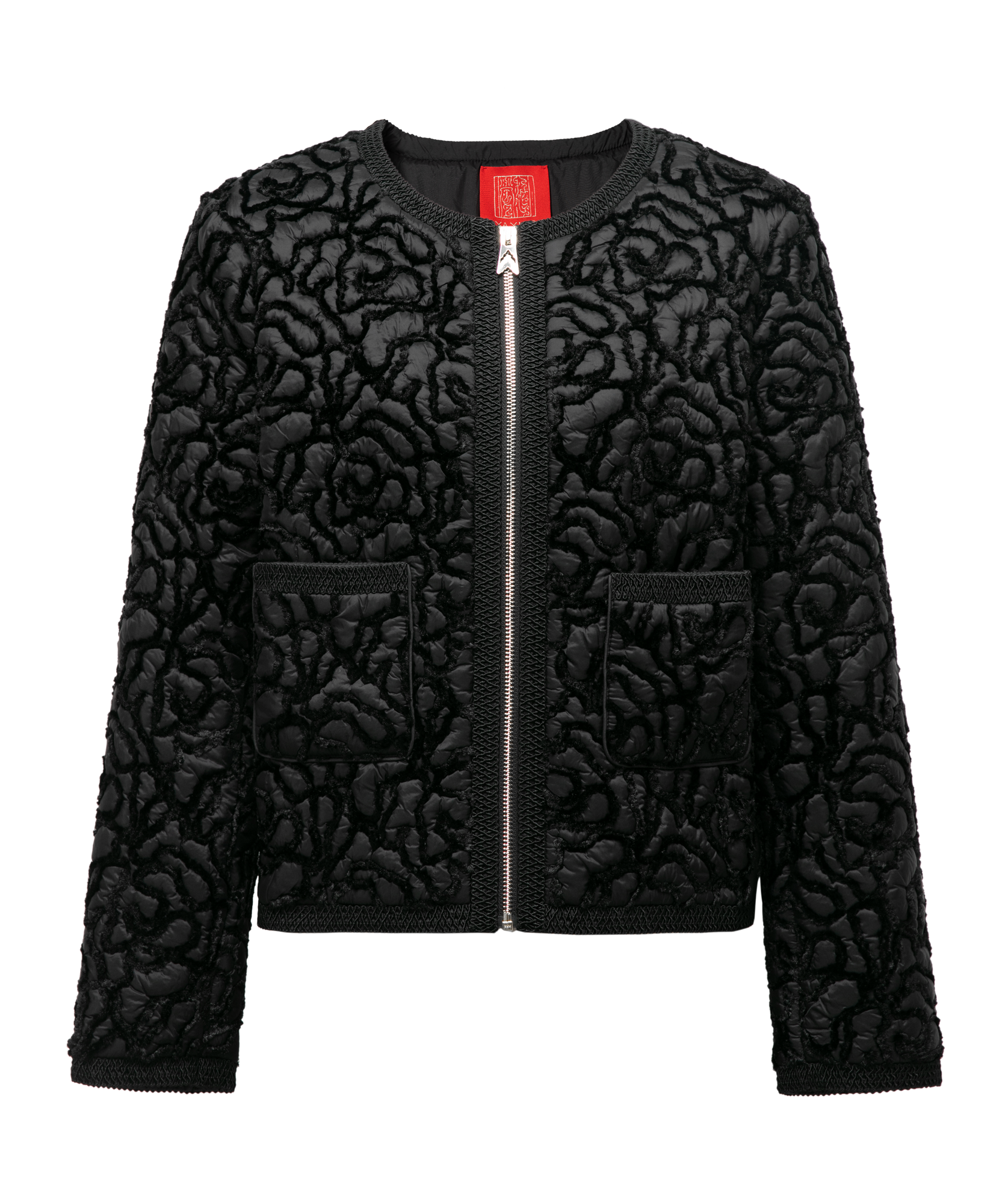 Cropped Quilted Jacket | Black